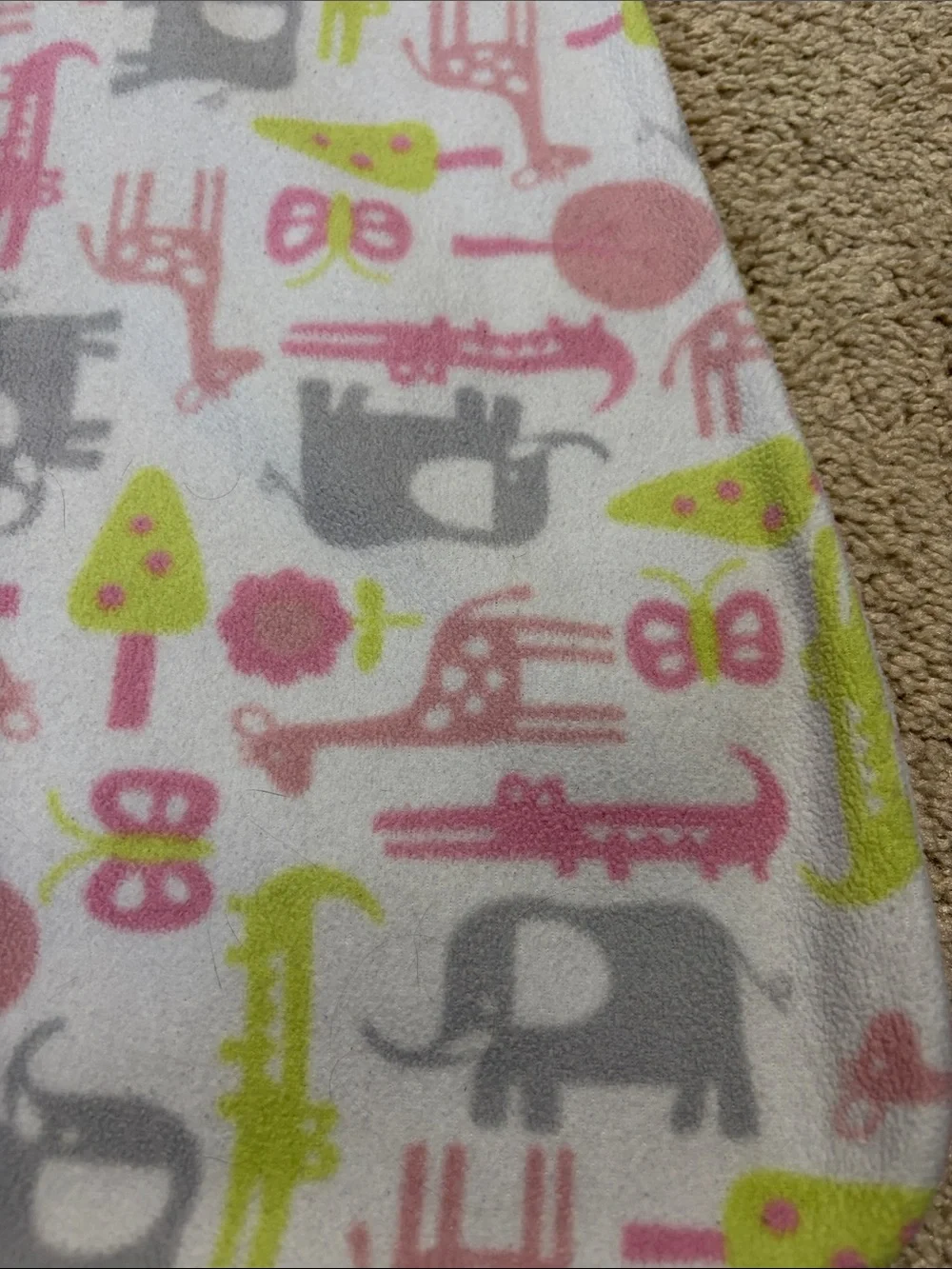 Halo Sleepsack Medijm Pink Elephants and Giraffes